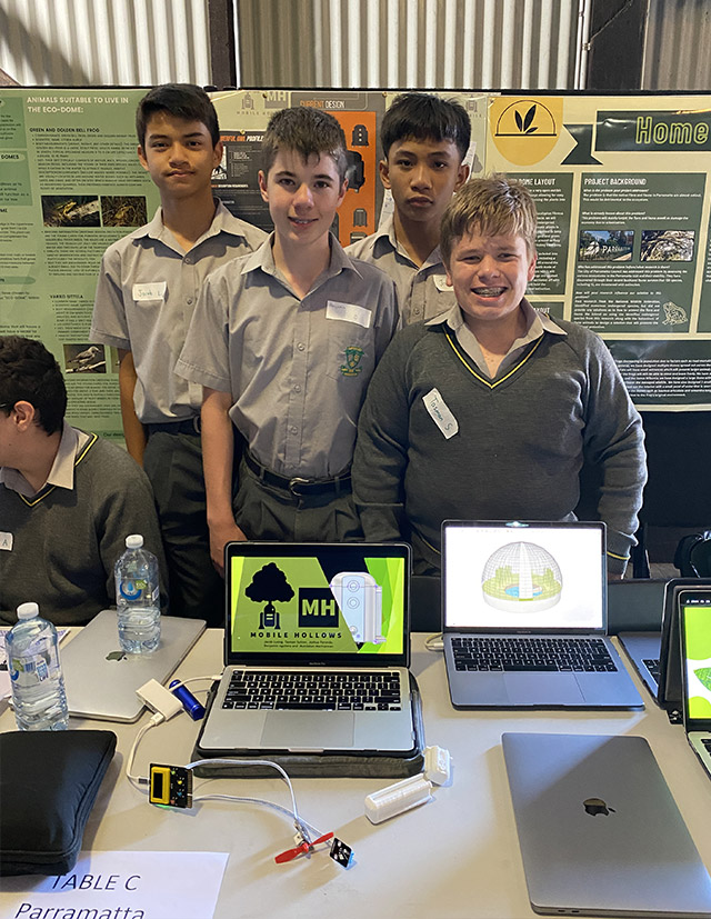 Parra Marist students present at CSIRO Generation STEM Showcase 02