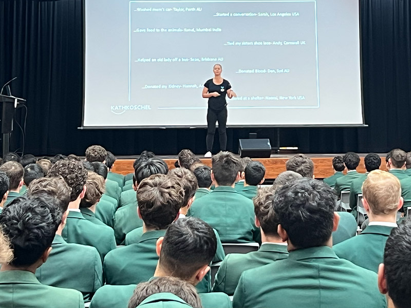 Kindness with Kath Koschel talk at Parramatta Marist Westmead