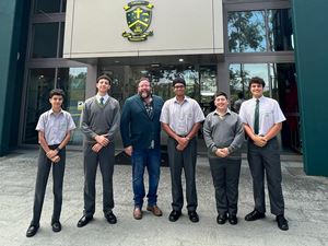 Shane Jacobson visits Parramatta Marist High School Westmead