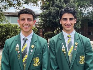 Parramatta Marist High School Westmead school leaders Jean-Paul Boutros and Joseph Baini