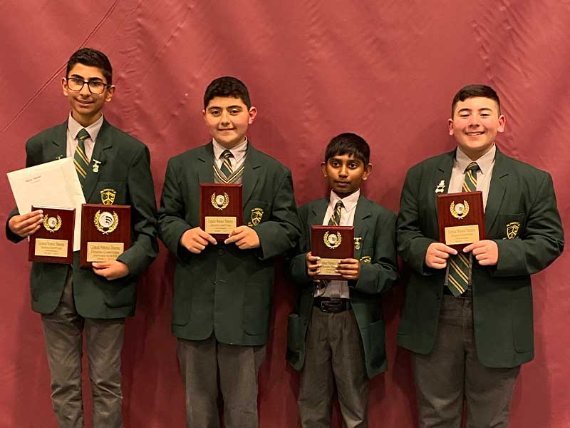 Parramatta Marist Westmead debating team