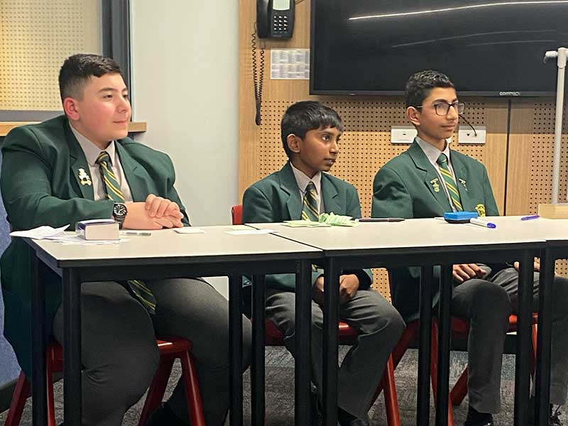Parramatta Marist Westmead debating team