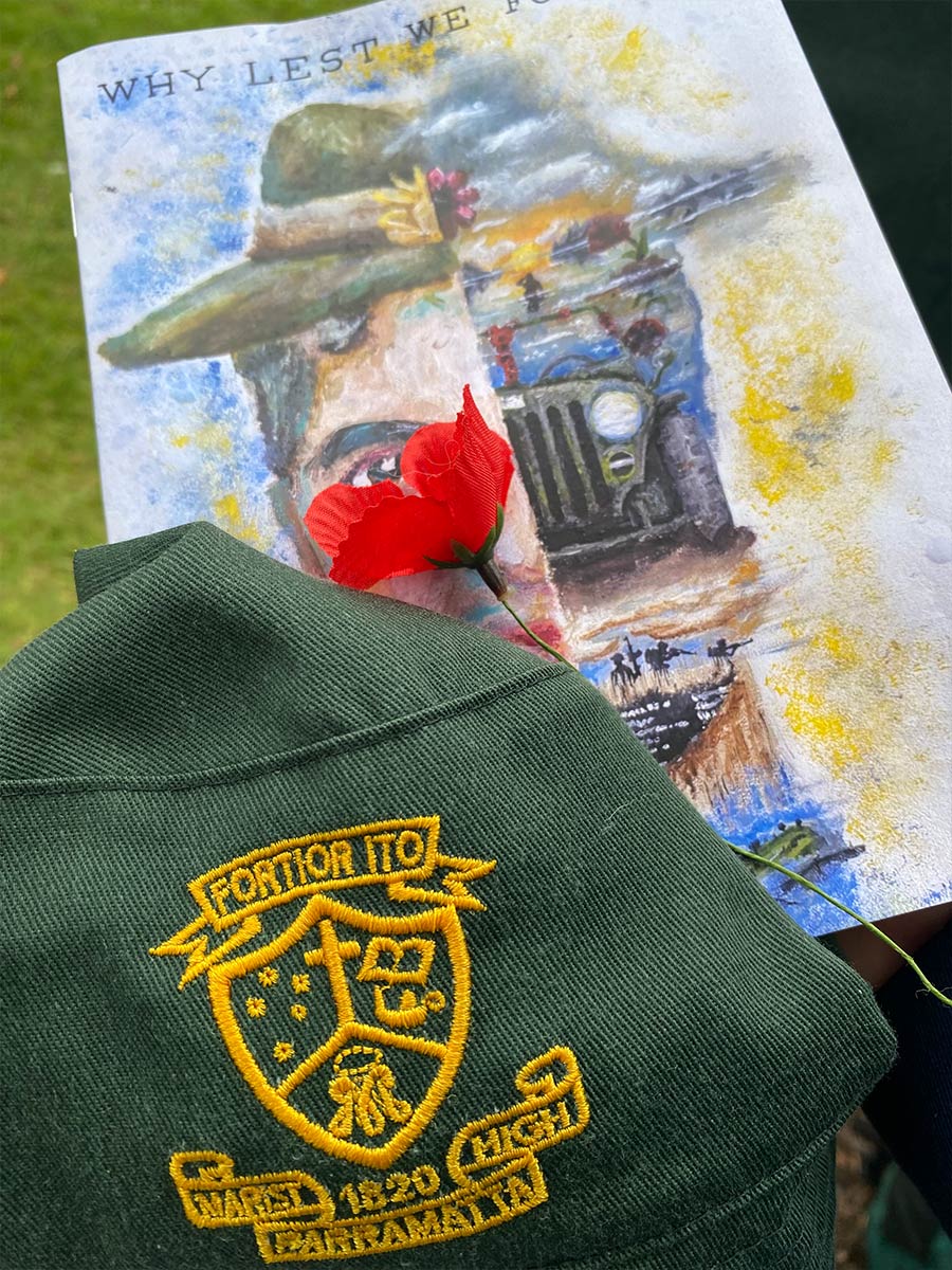 Parramatta Marist ANZAC Commemoration artwork