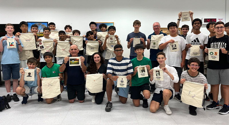 Students from Parramatta Marist High School Westmead participating in extra curricular activities