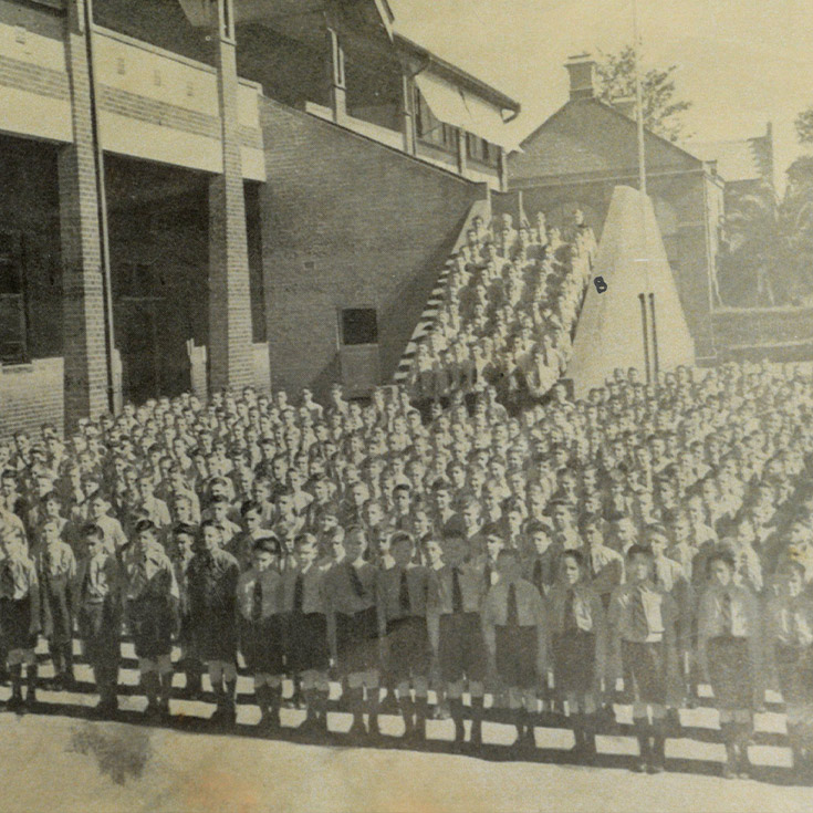 1946 School Assembly at Parramatta Marist High School Westmead