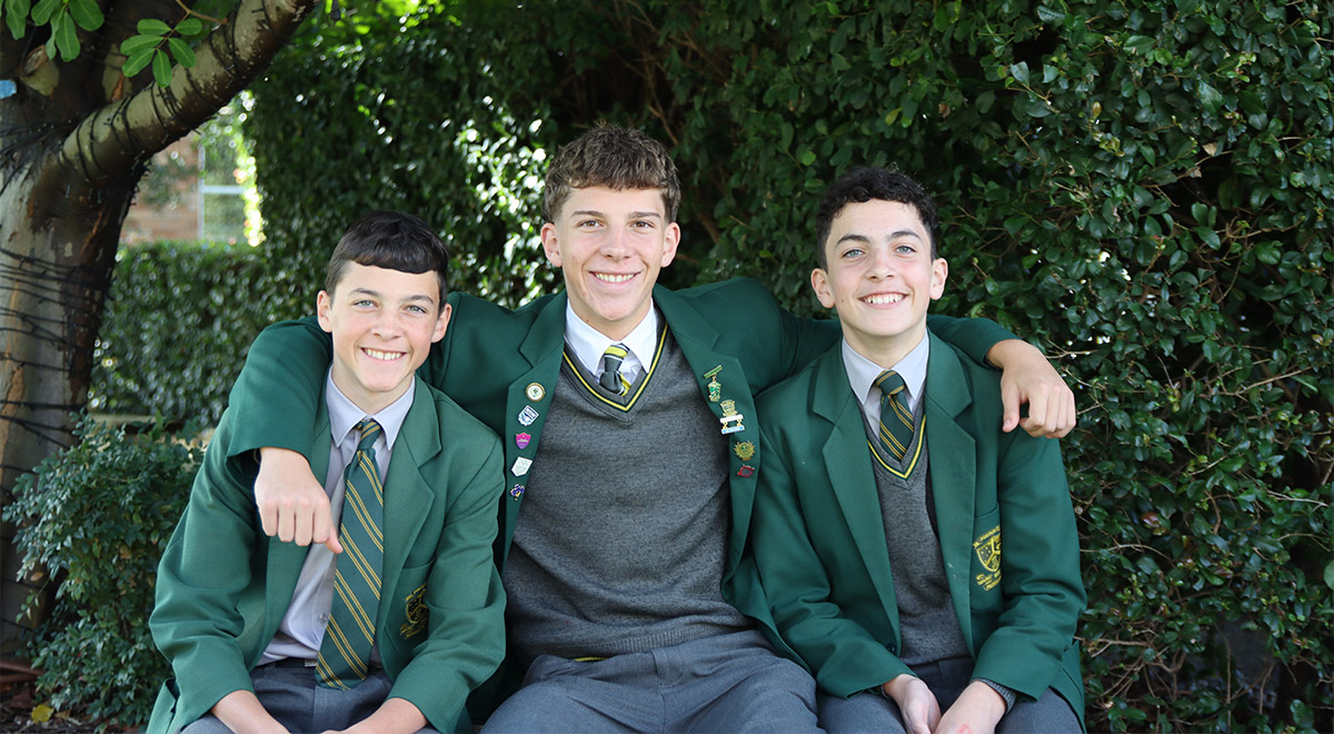 Photo: Liam, Aiden and Simon Forsyth